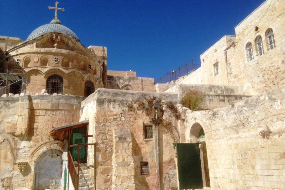 Jeruzalem - Bazilika Sv. Groba (stranji ulaz)
